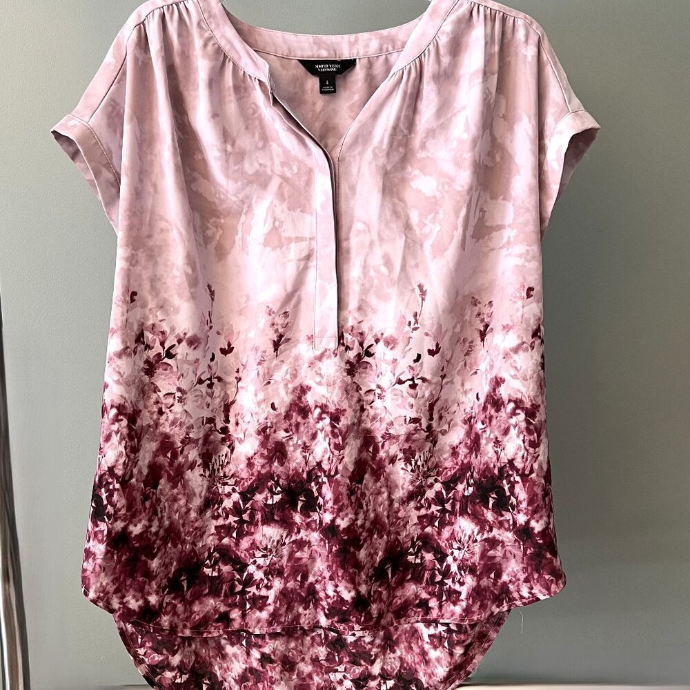 Simply Vera Vera Wang Short Sleeve Blouse